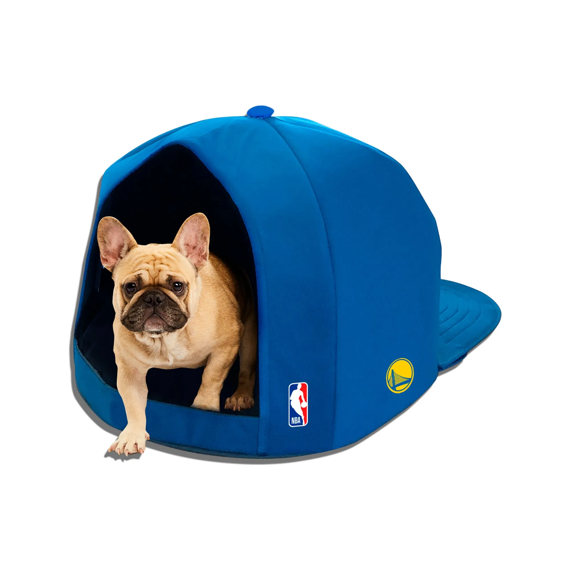 GOLDEN STATE WARRIORS NAP CAP PLUSH DOG BED