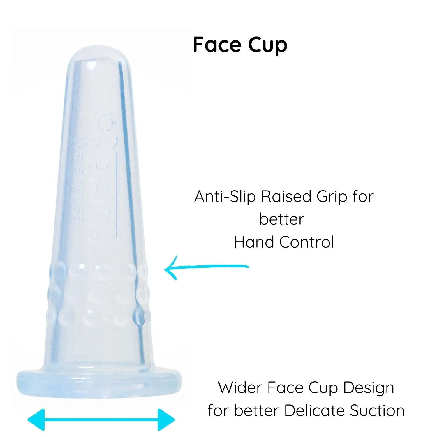 GRIP 8 Beginner Self Care Body & Face - Softer Silicone Cupping Set - US, CA, MX, BR, UK, AU