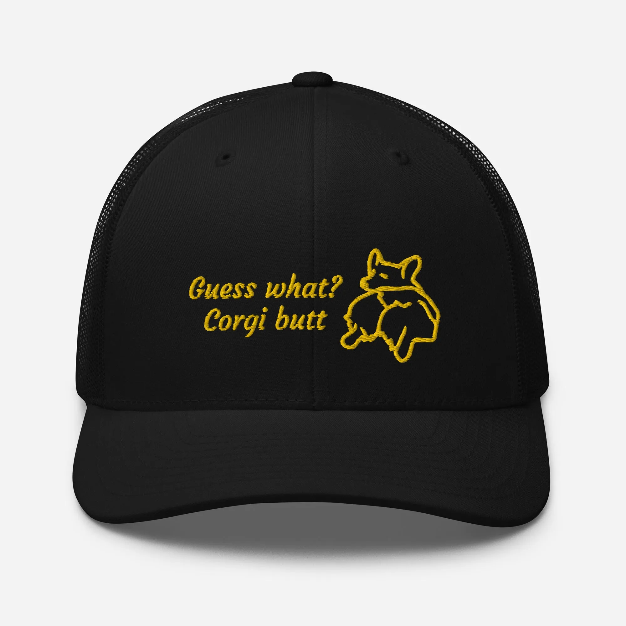 Guess What Corgi Butt Mesh Baseball Hat