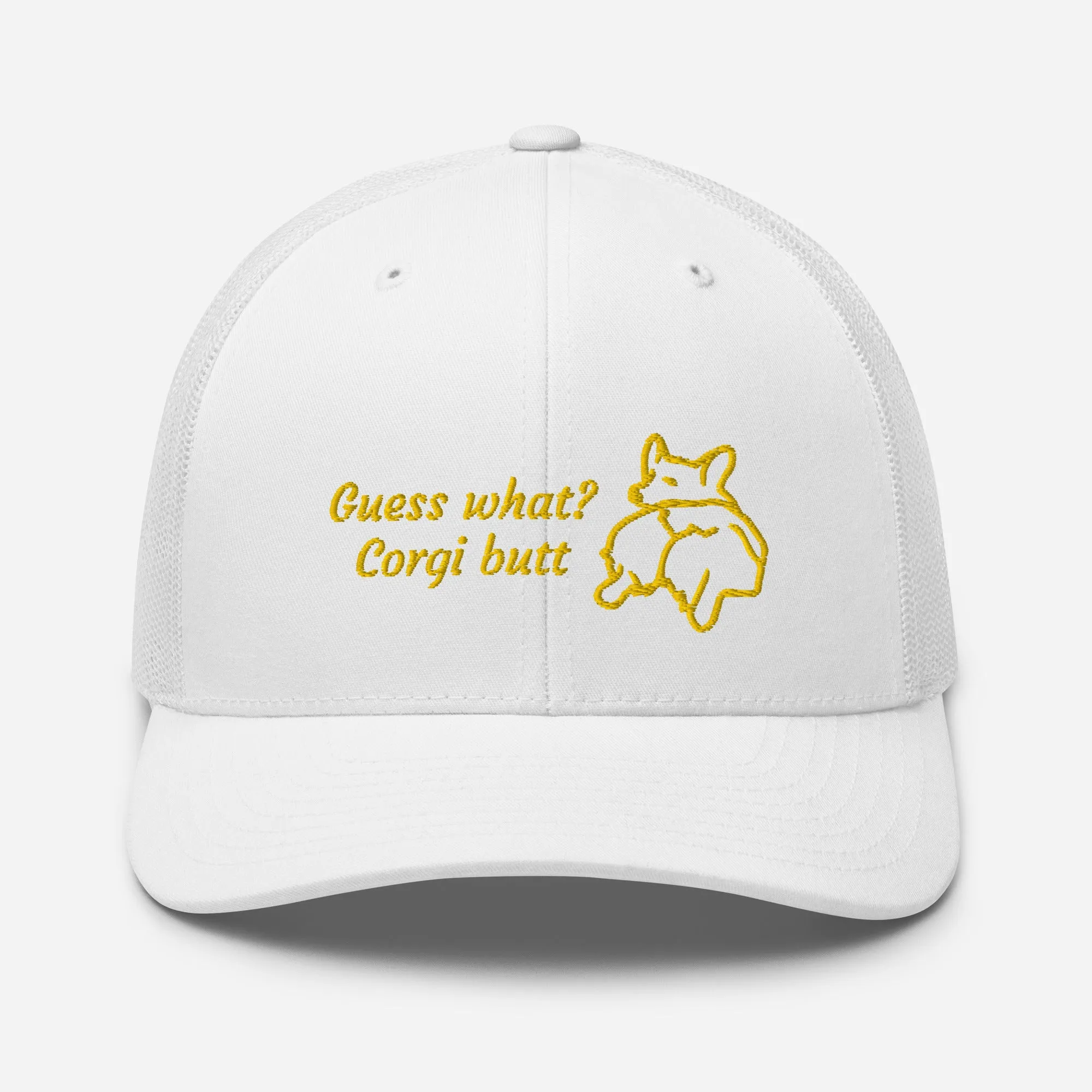 Guess What Corgi Butt Mesh Baseball Hat