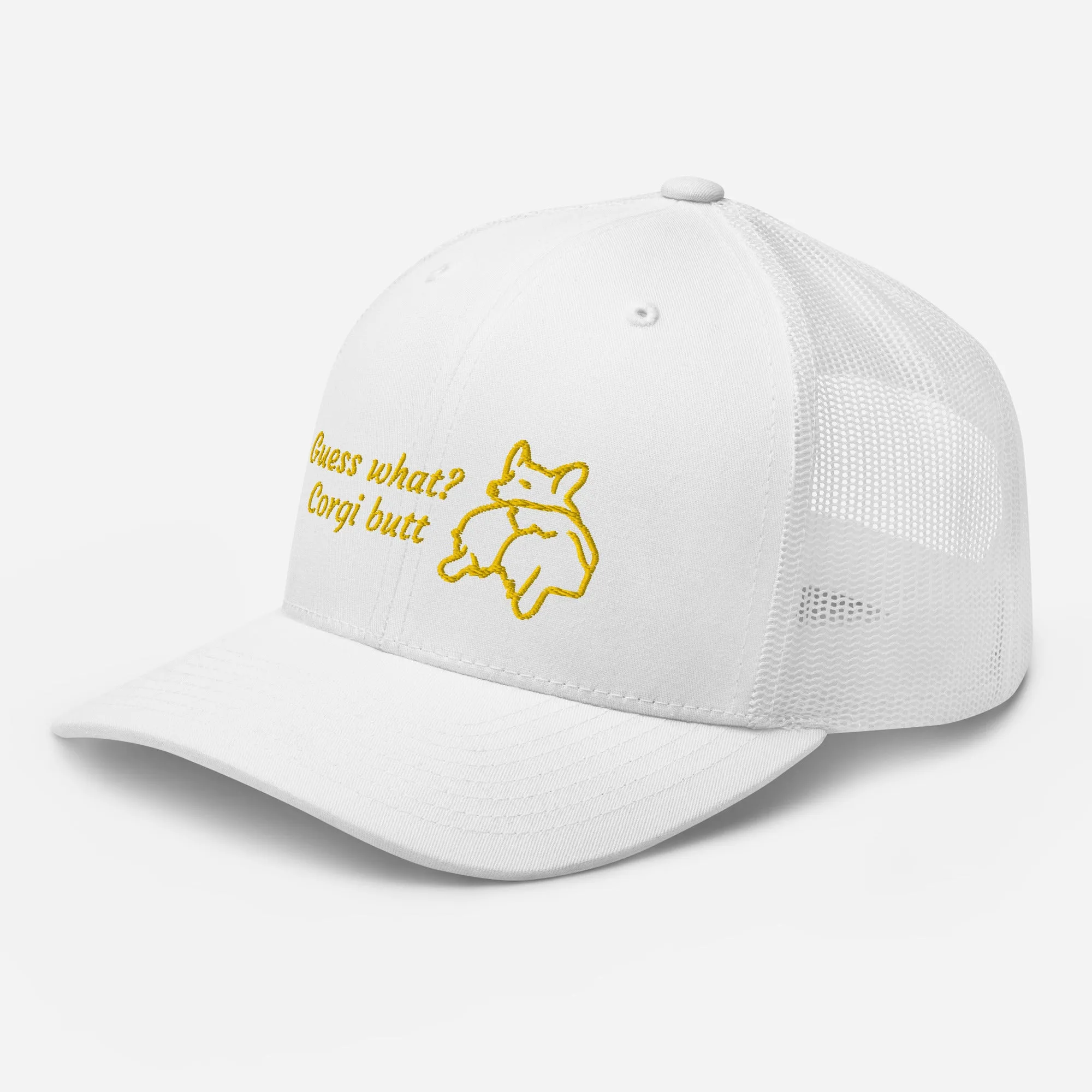 Guess What Corgi Butt Mesh Baseball Hat