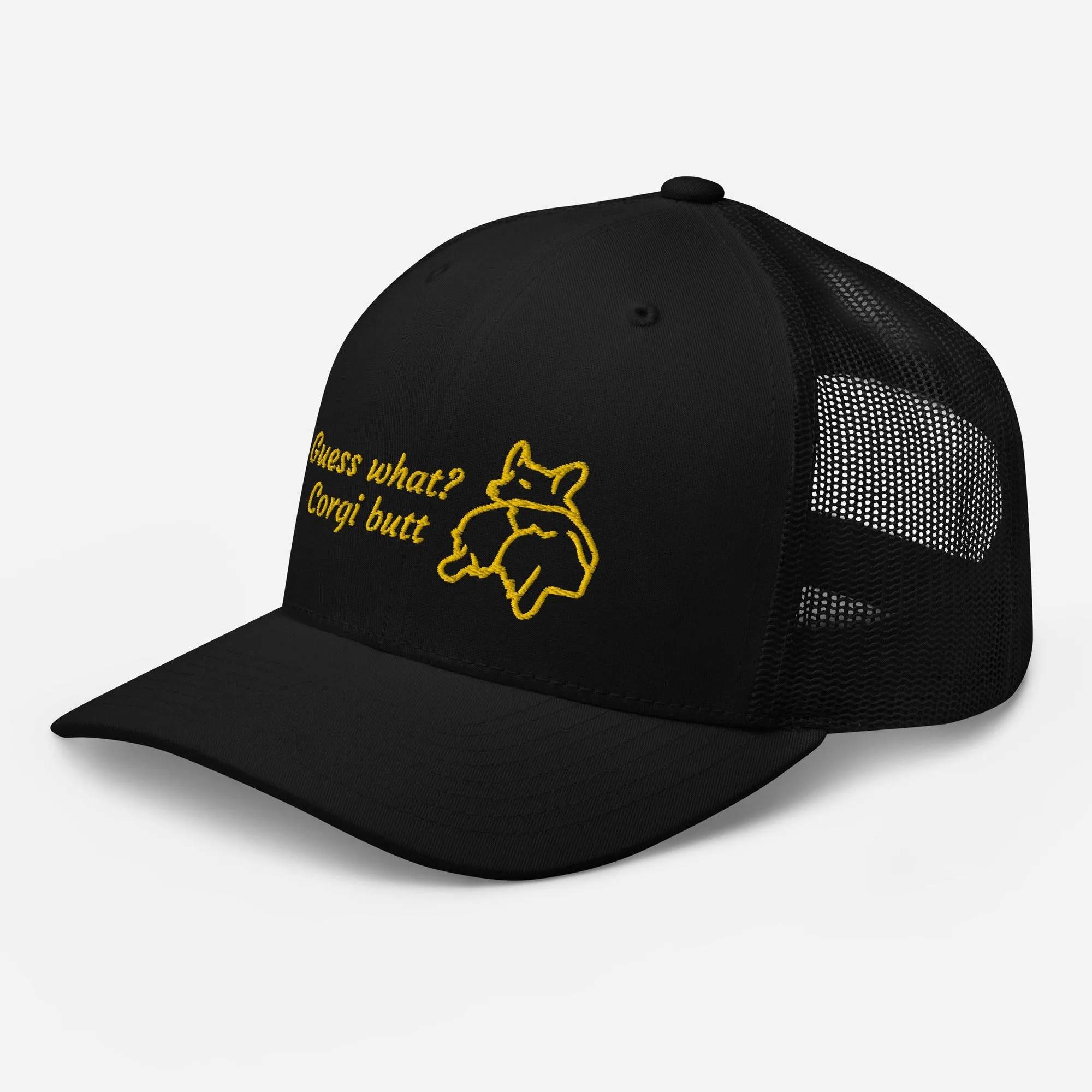 Guess What Corgi Butt Mesh Baseball Hat