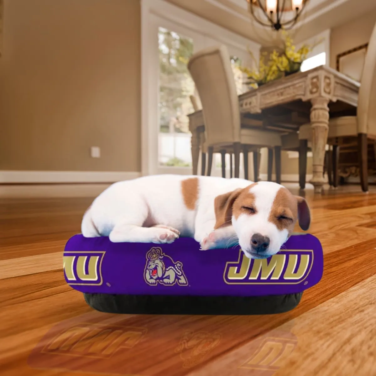 James Madison Dukes Plush Donut Dog Bed