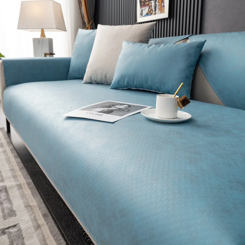 Jessa Faux Leather Waterproof Couch Sofa Cover