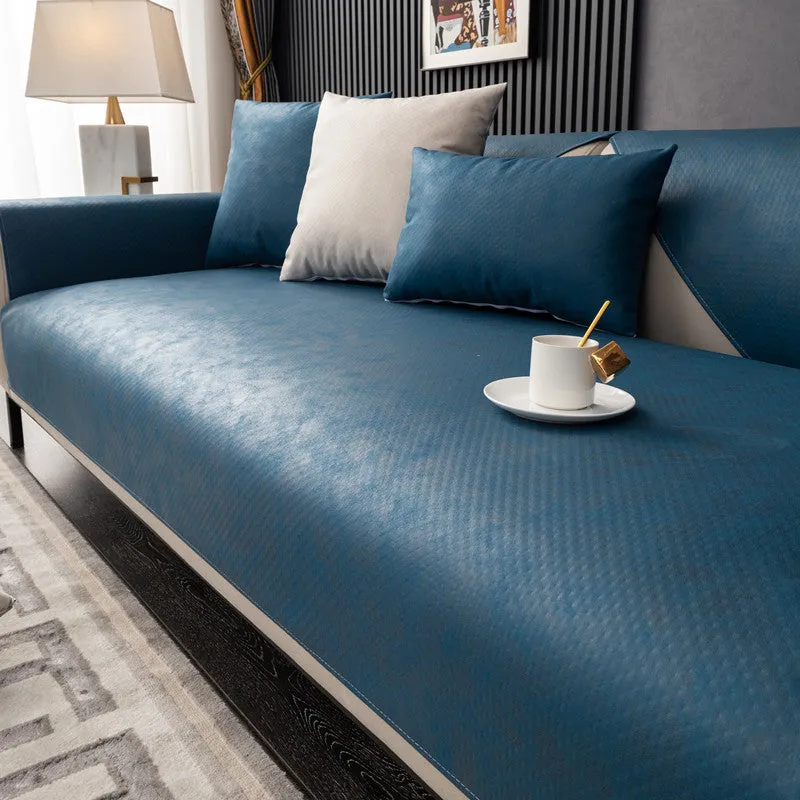 Jessa Faux Leather Waterproof Couch Sofa Cover