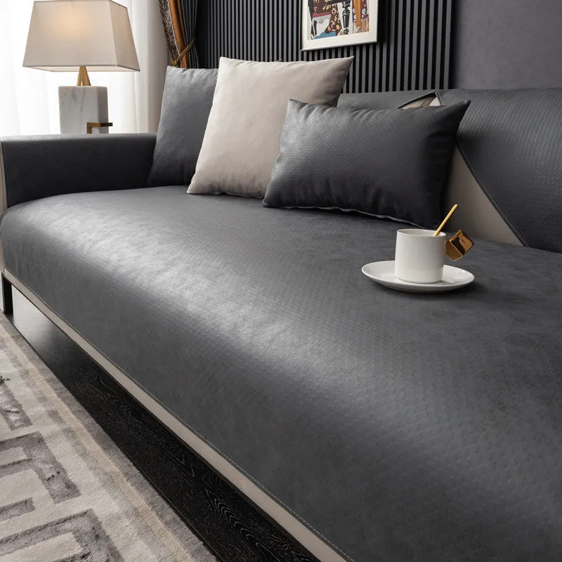 Jessa Faux Leather Waterproof Couch Sofa Cover