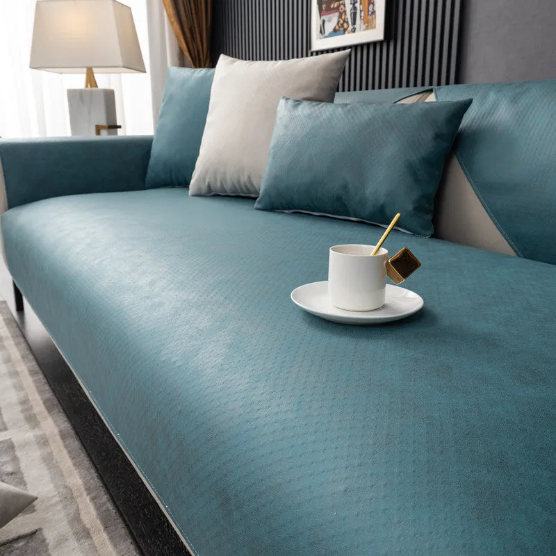 Jessa Faux Leather Waterproof Couch Sofa Cover