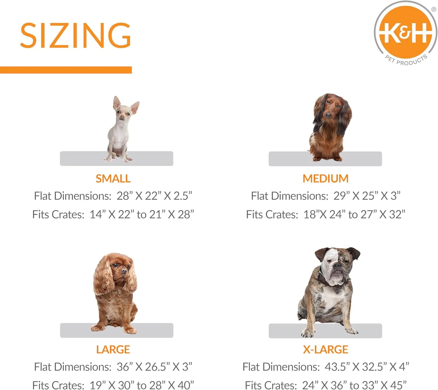 K&H Pet Products Ultra Plush Deluxe Bolster Dog Crate Pad, Dog Bed for Large Crates, Kennels, and Cages, Soft Indoor Portable Machine Washable Pet Mat - Fleece Large