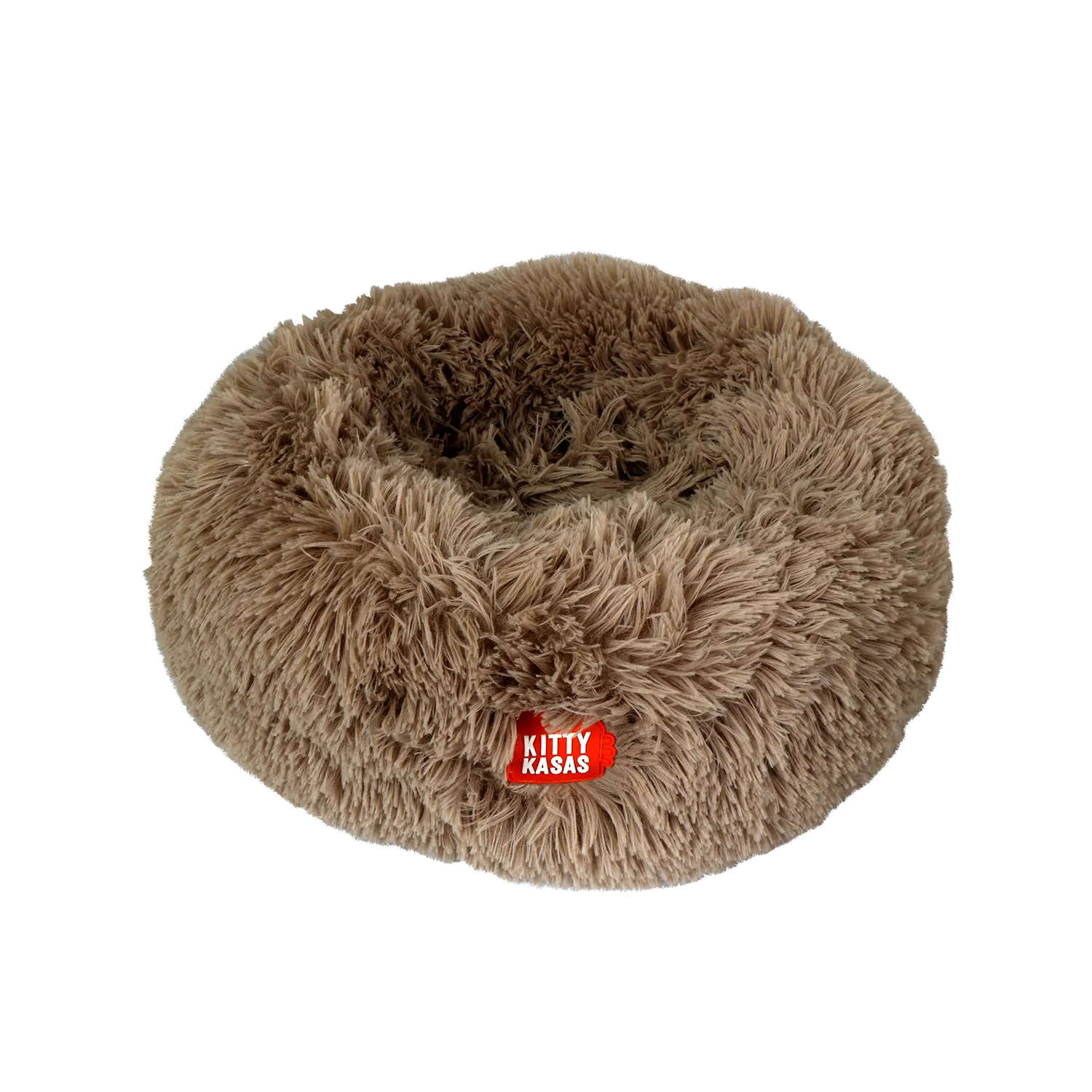 Kitty Kasa Plush Donut Cat Bed