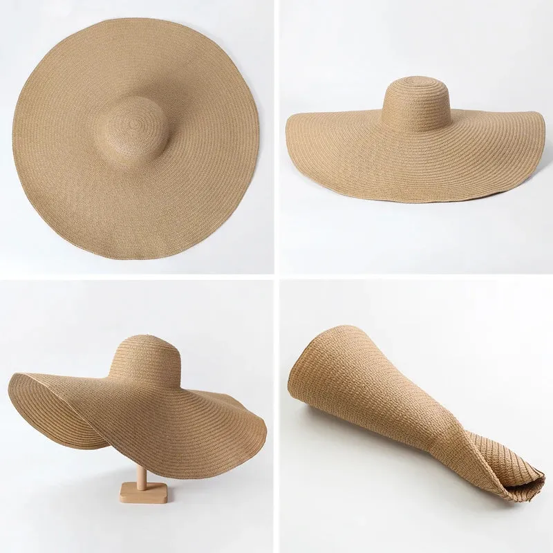 Large Summer Wide Brim Sun Hat 70cm