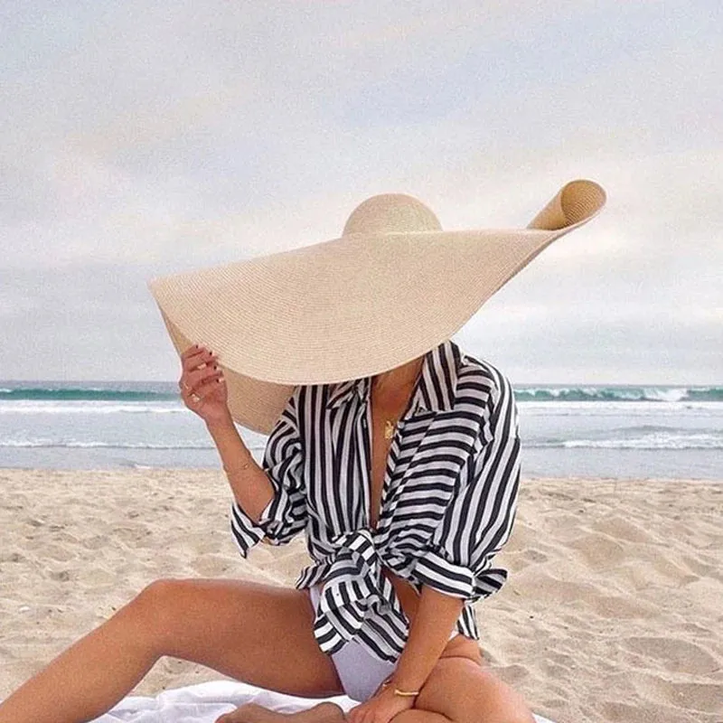 Large Summer Wide Brim Sun Hat 70cm