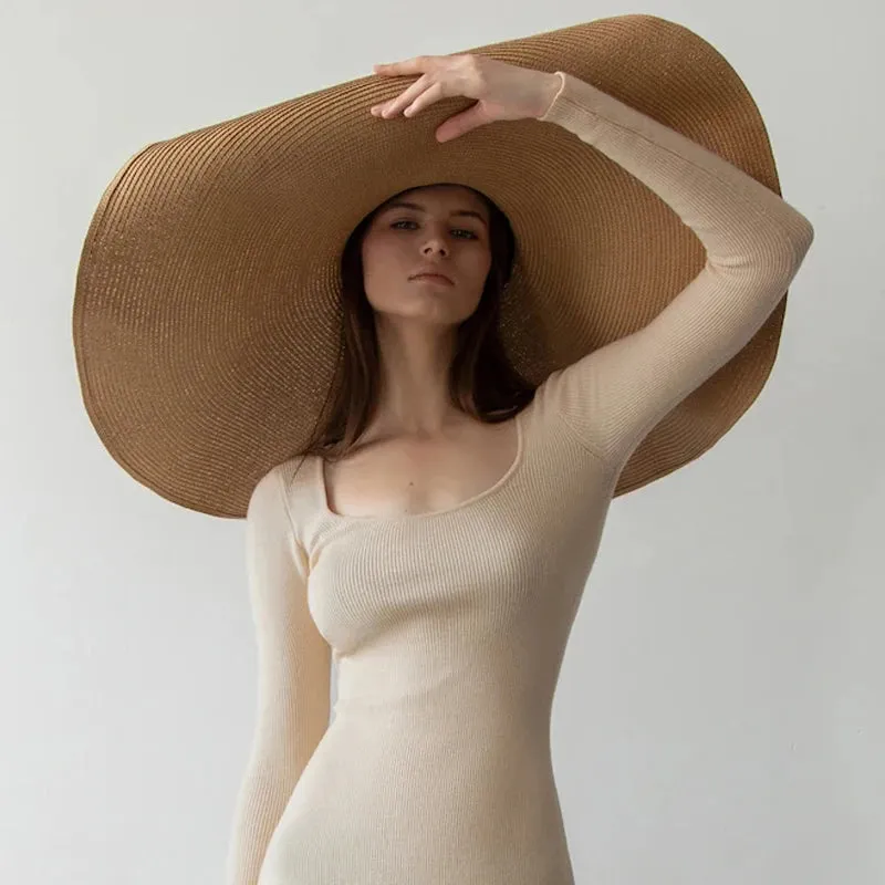 Large Summer Wide Brim Sun Hat 70cm