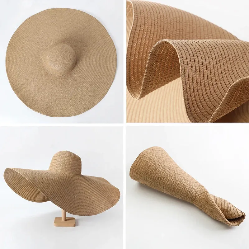 Large Summer Wide Brim Sun Hat 70cm
