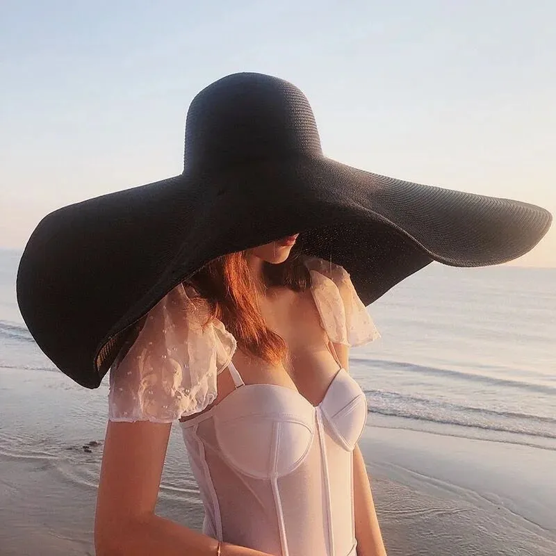 Large Summer Wide Brim Sun Hat 70cm