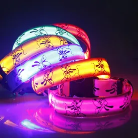 LED Safety Dog Collar - Night Visibility & Adjustable