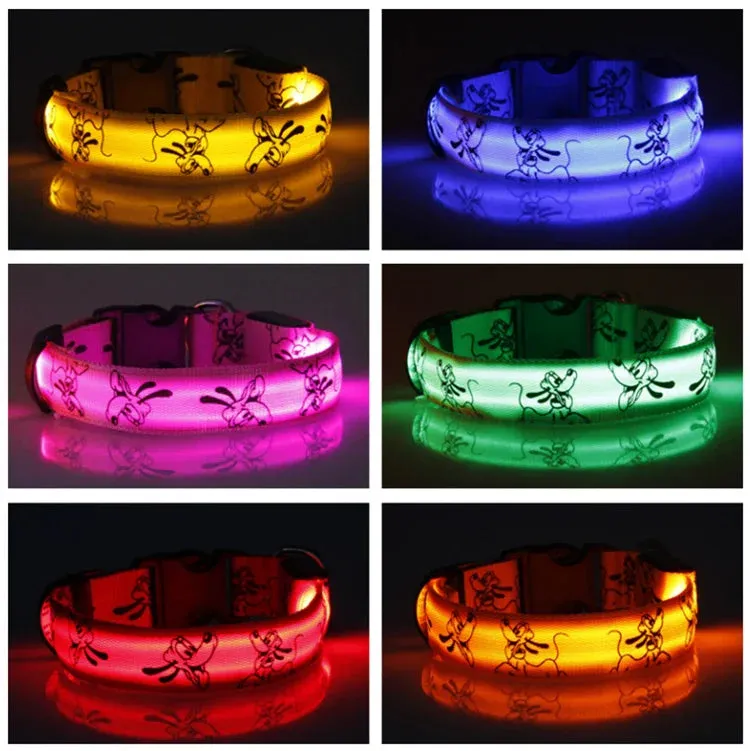 LED Safety Dog Collar - Night Visibility & Adjustable