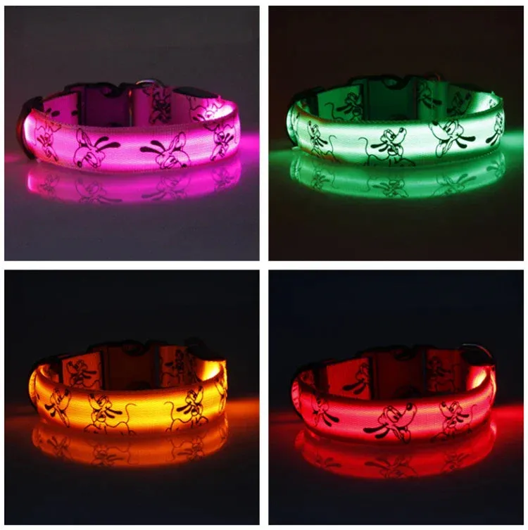 LED Safety Dog Collar - Night Visibility & Adjustable