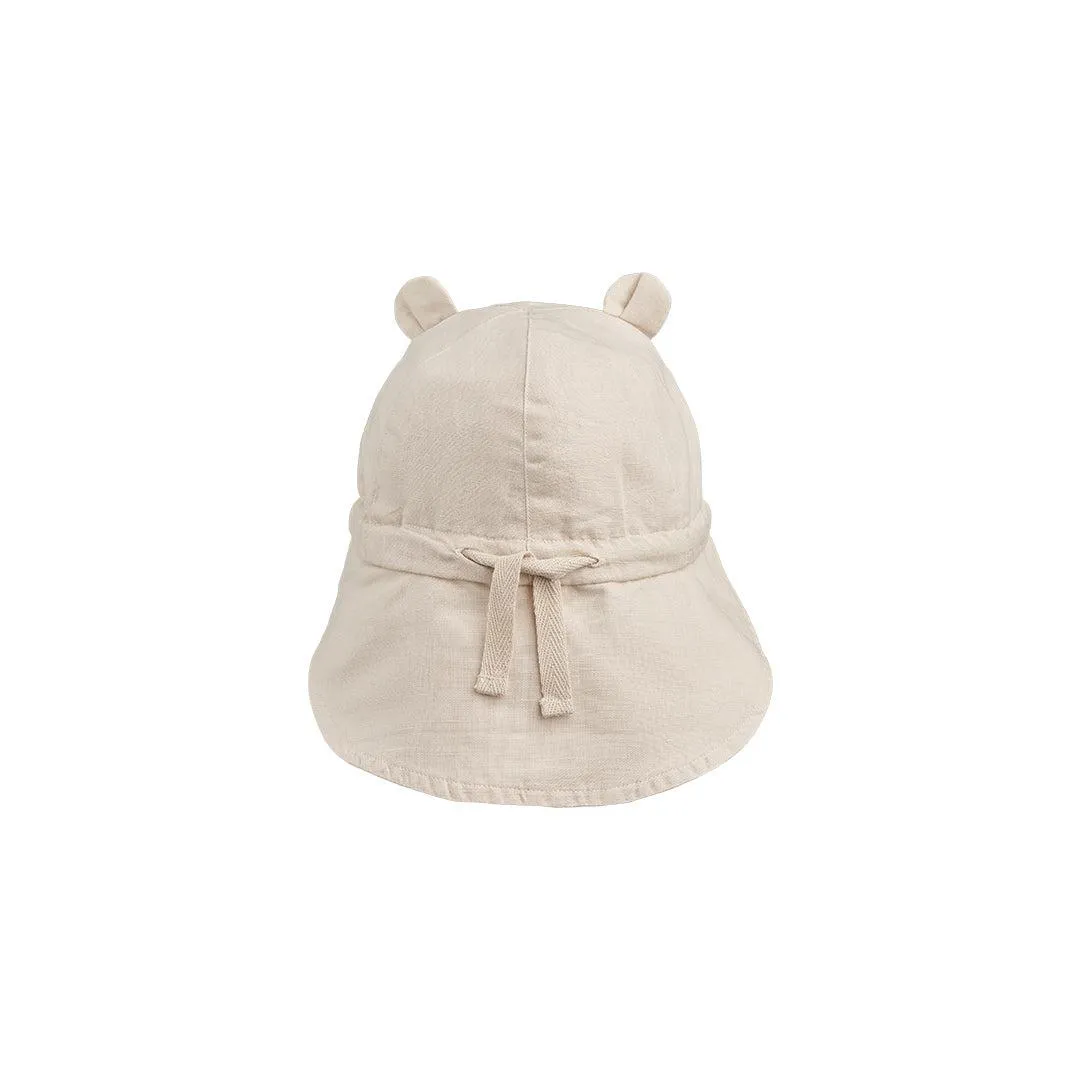 Liewood Gorm Linen Sun Hat With Ears - Sandy