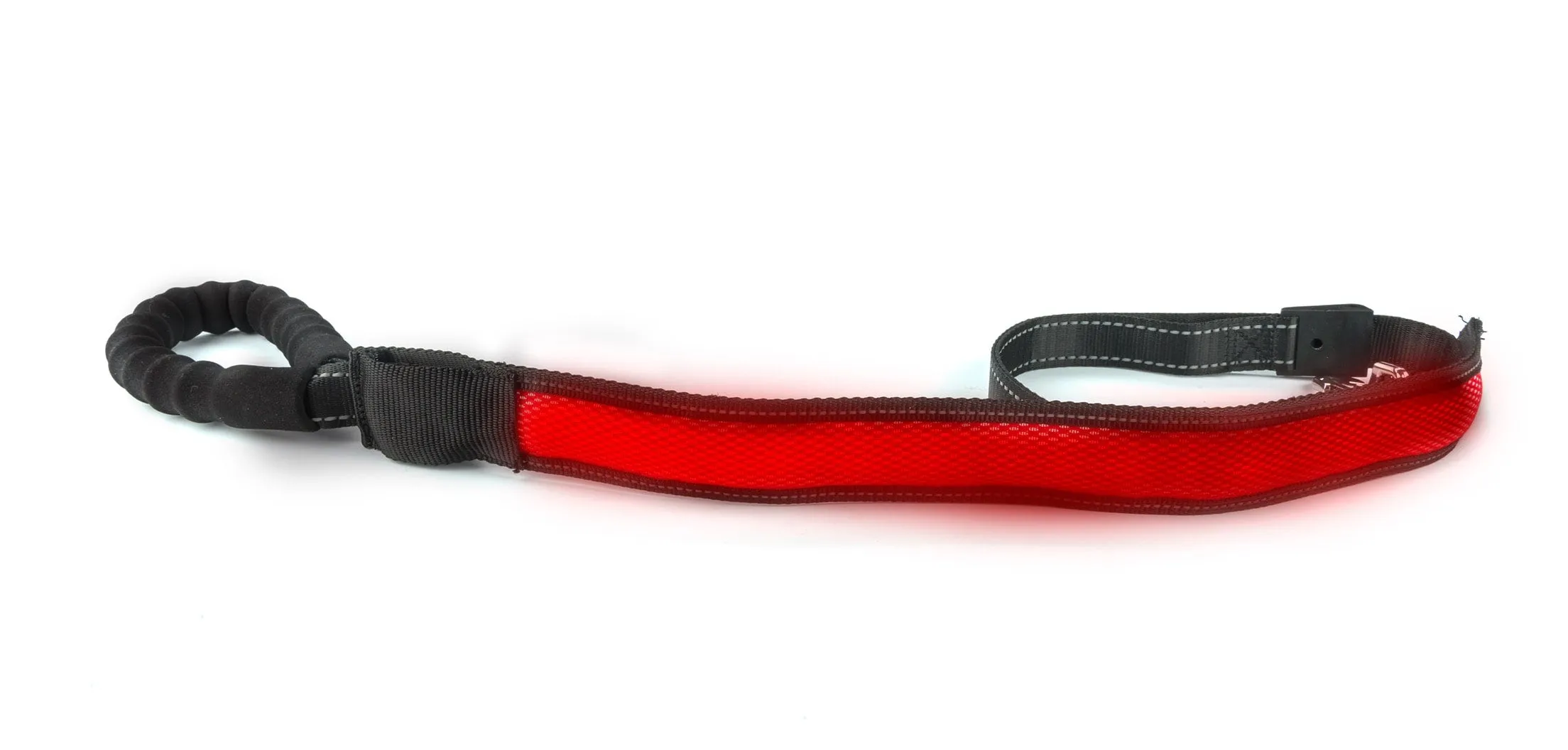 Loomo Comfort Handle LED Dog Lead Red