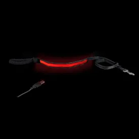 Loomo Comfort Handle LED Dog Lead Red