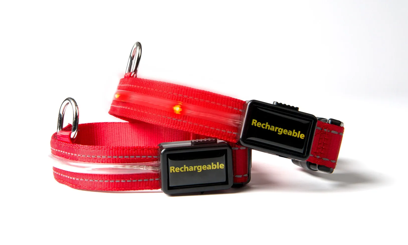 Loomo LED Dog Collar Red