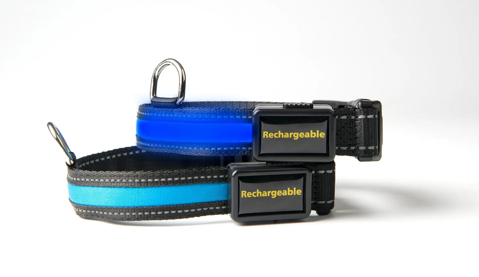 Loomo Moonshine LED Dog Collar Blue