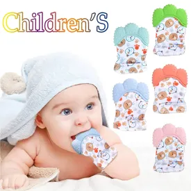 Newborn Teething Silicone Mittens Multi-Layer Breathable Chewing