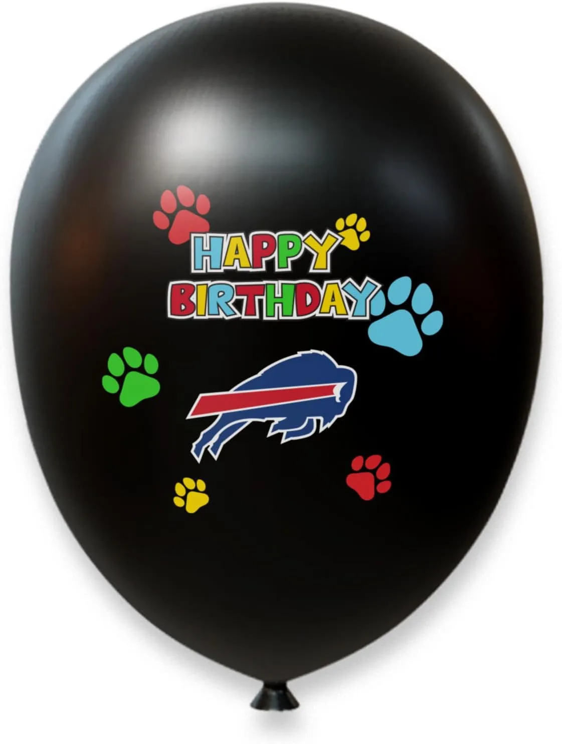 NFL Buffalo Bills Dog Birthday Party Set 8 pcs with 1 Football Bandana Large/X-Large, 1 Birthday Cake Toy & 6 B-Day Balloons, Dog Birthday Set, Costume, Fun Doggie Pawty Accessories