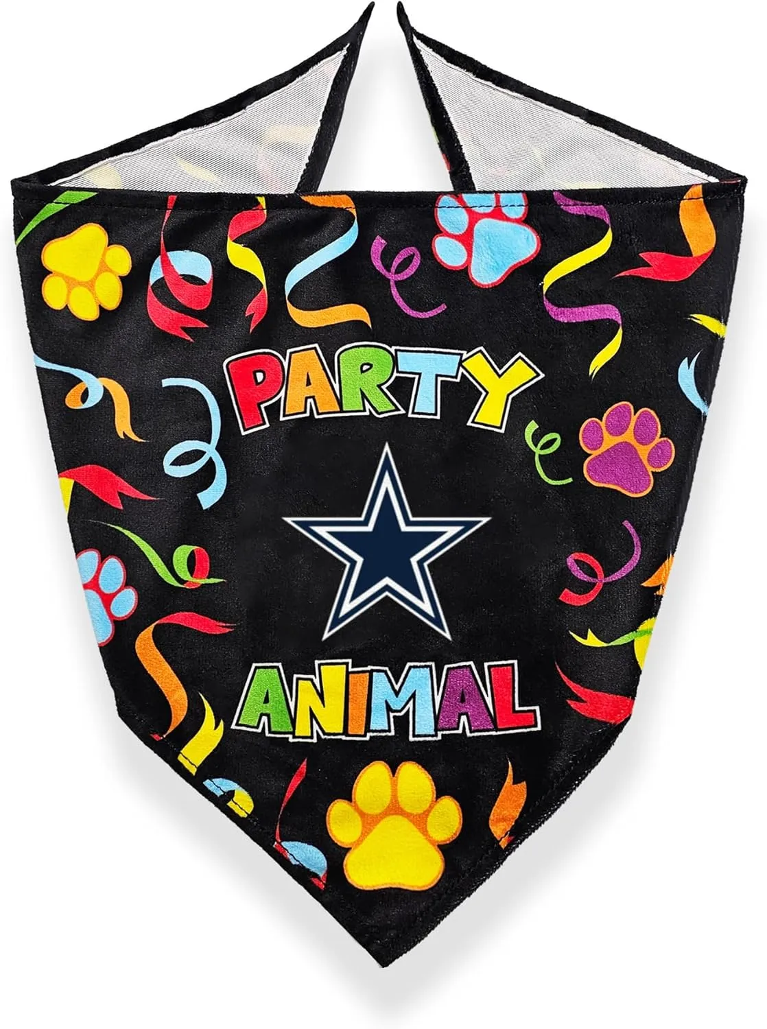 NFL Dallas Cowboys Dog Birthday Party Set 8 pcs with 1 Football Bandana Large/X-Large, 1 Birthday Cake Toy & 6 B-Day Balloons, Dog Birthday Set, Costume, Fun Doggie Pawty Accessories