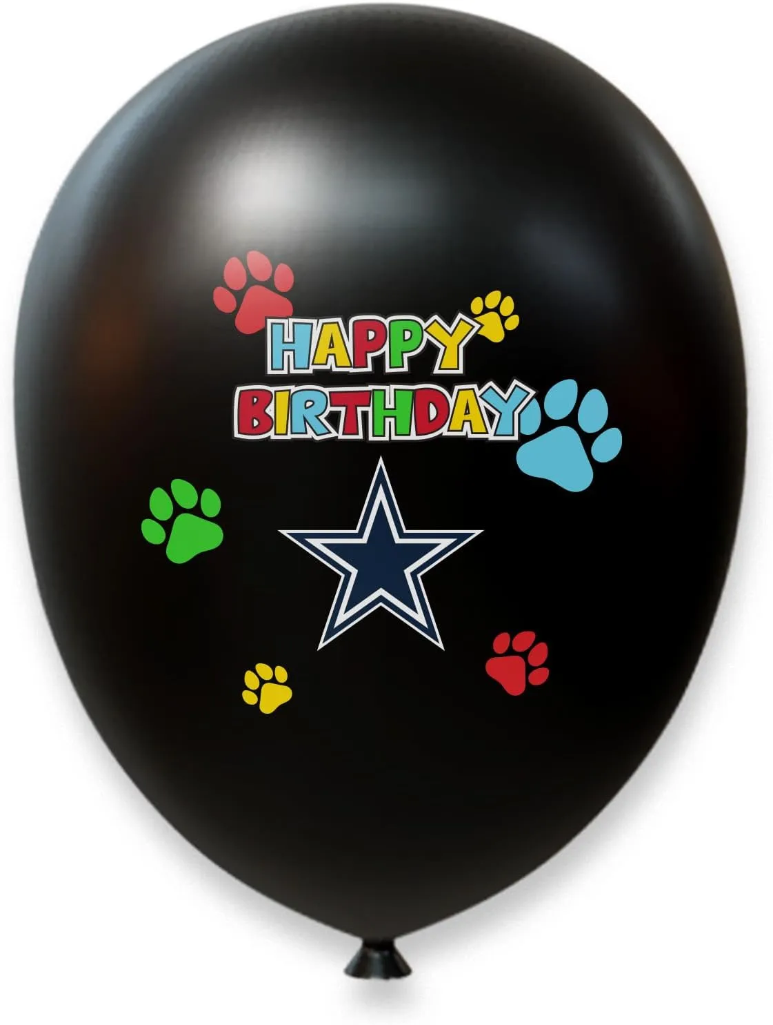 NFL Dallas Cowboys Dog Birthday Party Set 8 pcs with 1 Football Bandana Large/X-Large, 1 Birthday Cake Toy & 6 B-Day Balloons, Dog Birthday Set, Costume, Fun Doggie Pawty Accessories