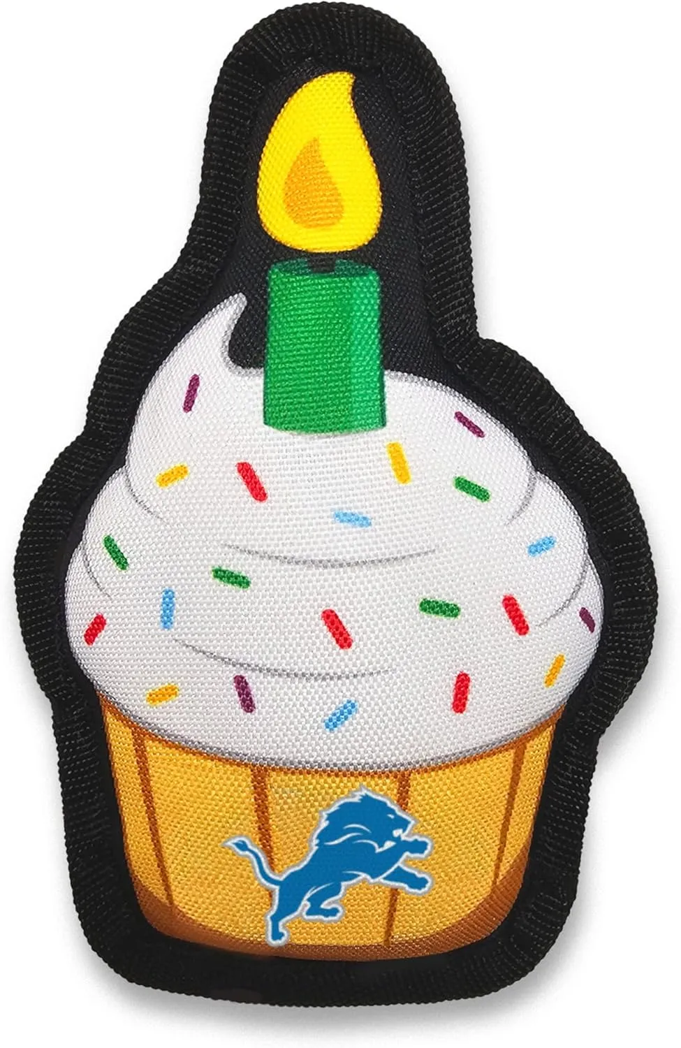 NFL Detroit Lions Dog Birthday Party Set 10 pcs with 1 Football Bandana Large/X-Large, 1 Crown Hat, 1 Banner, 1 Birthday Cake Toy & 6-Day Balloons Dog Birthday Set, Fun Doggie Pawty Accessories