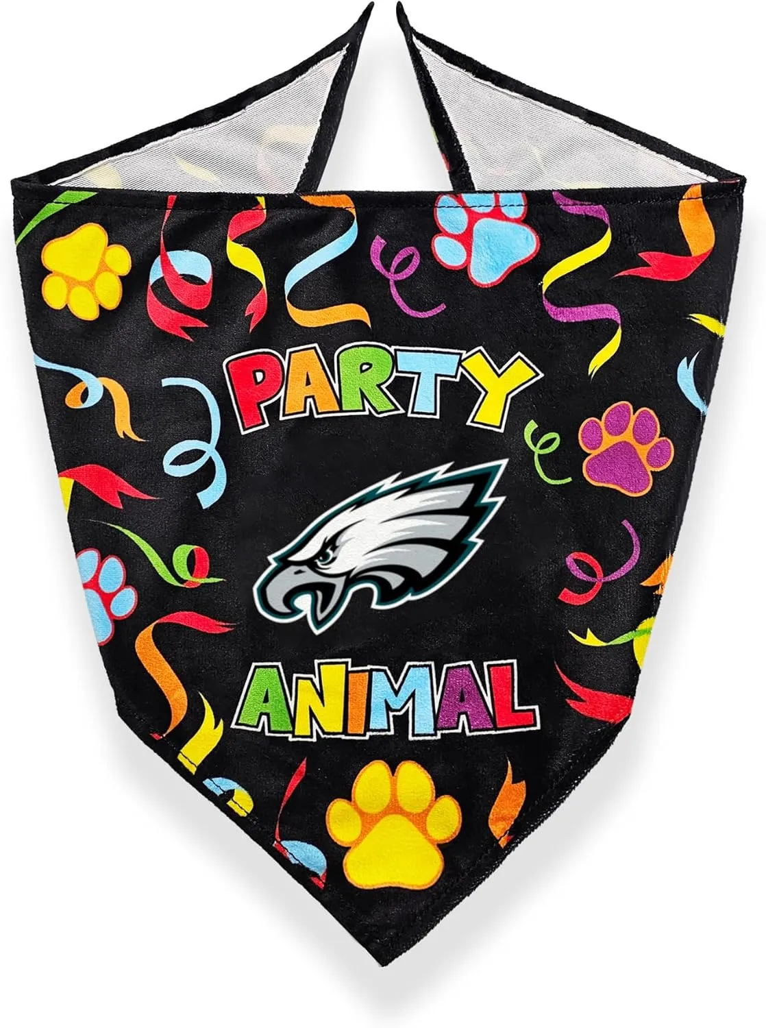 NFL Philadelphia Eagles Dog Birthday Party Set 8 pcs with 1 Football Bandana Large/X-Large, 1 Birthday Cake Toy & 6 B-Day Balloons, Dog Birthday Set, Costume, Fun Doggie Pawty Accessories