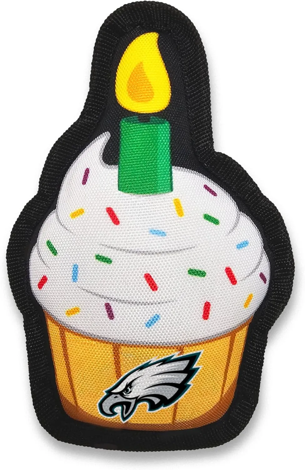 NFL Philadelphia Eagles Dog Birthday Party Set 8 pcs with 1 Football Bandana Large/X-Large, 1 Birthday Cake Toy & 6 B-Day Balloons, Dog Birthday Set, Costume, Fun Doggie Pawty Accessories