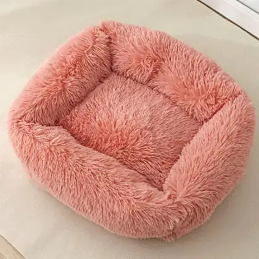 Pat and Pet Emporium | Pet Beds | Square Soft Plush Dog Bed