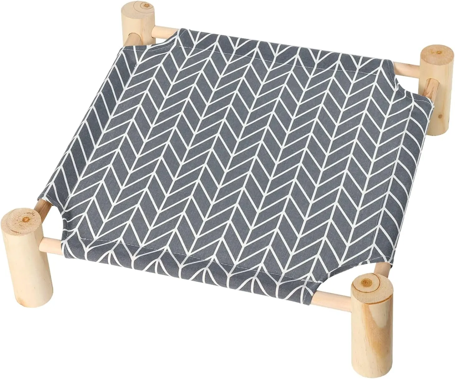 Patas Lague Cat and Dog Hammock Bed for Small Dogs, Brethable Wooden Cat Pet Rabbit Elevated Cooling Outdoor Bed Cots Furniture for All Seasons Arrow