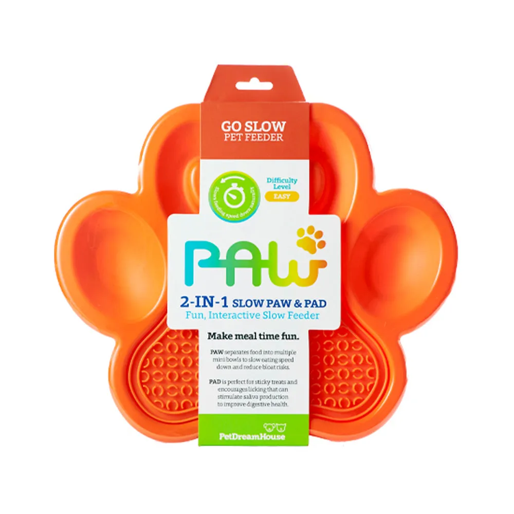 PAW 2-in-1 Slow Feeder Bowl & Lick Mat Combo