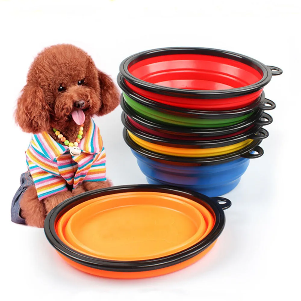 PAWS ASIA Wish Cheap Hot sale New Designed Travel Collapsible Portable Luxury Eco Friendly Silicone Water Food Dog Bowl