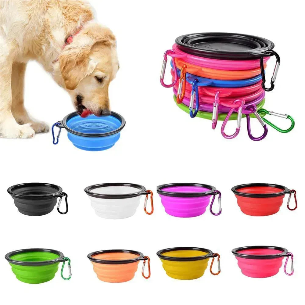 Pet Folding Bowl – Portable TPE Silicone Dog Bowl for Outdoor Adventures