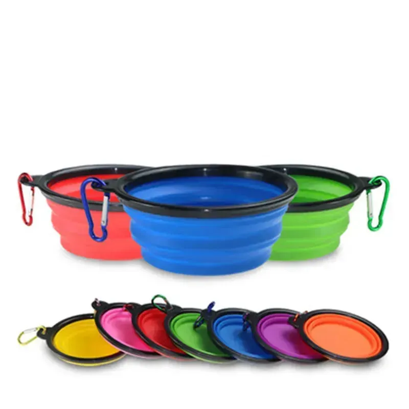 Pet Folding Bowl – Portable TPE Silicone Dog Bowl for Outdoor Adventures