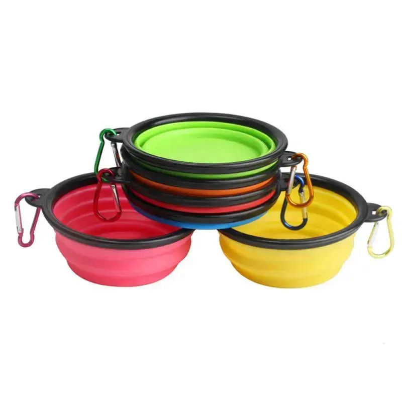 Pet Folding Bowl – Portable TPE Silicone Dog Bowl for Outdoor Adventures