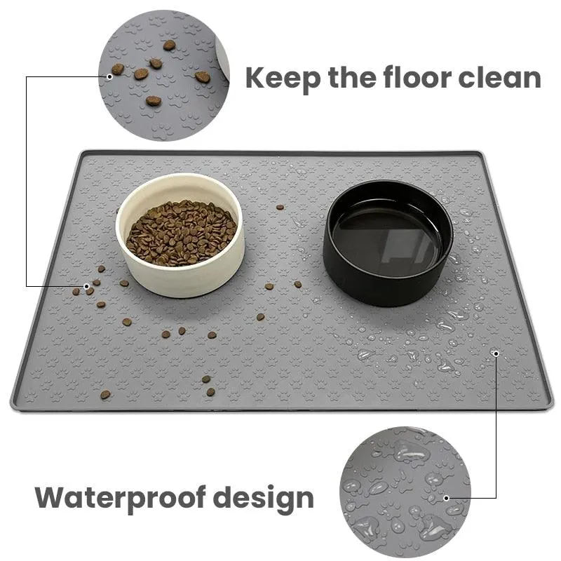 Pet Placemat Dog Food bowl Mat Cat Feed Mat