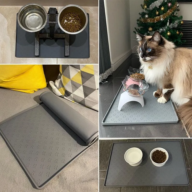 Pet Placemat Dog Food bowl Mat Cat Feed Mat