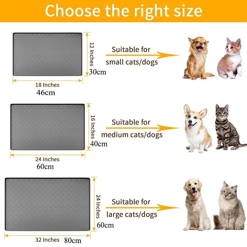Pet Placemat Dog Food bowl Mat Cat Feed Mat