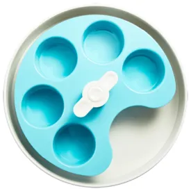 PetDreamHouse SPIN Interactive Slow Feeder For Cats & Dogs (Blue Palette)