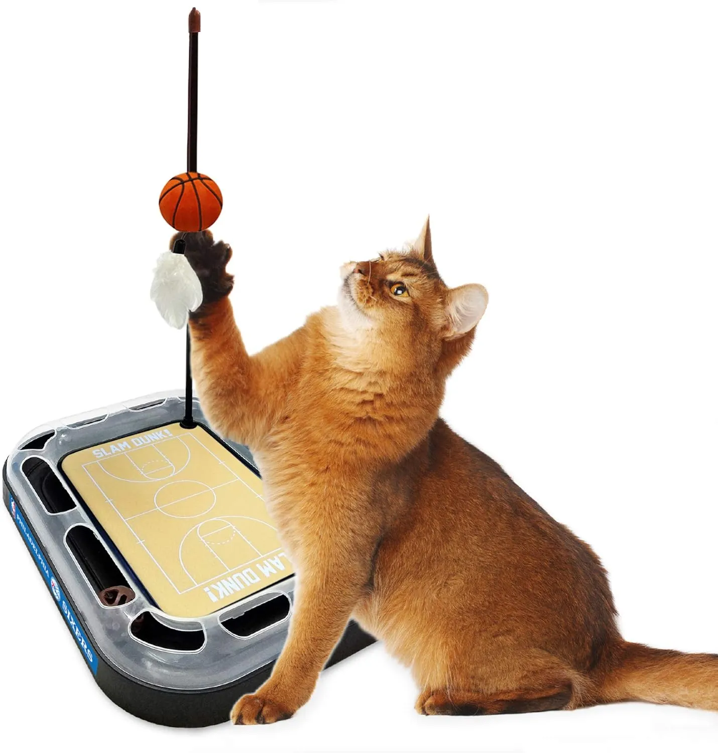 Pets First 76ERS Basketball Cat Scratcher Toy