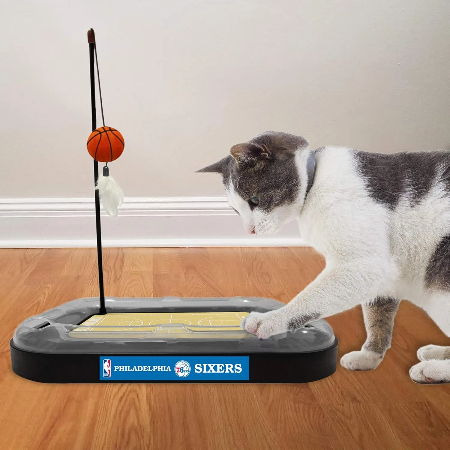 Pets First 76ERS Basketball Cat Scratcher Toy