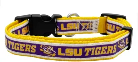 Pets First Collegiate Pet Accessories, Dog Collar, LSU Tigers, Medium