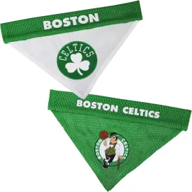 Pets First NBA Dog Bandana - Boston Celtics Reversible Pet Bandana. 2 Sided Home & Away Sports Bandana with a PREMIUM Embroidery TEAM Logo, Large/X-Large
