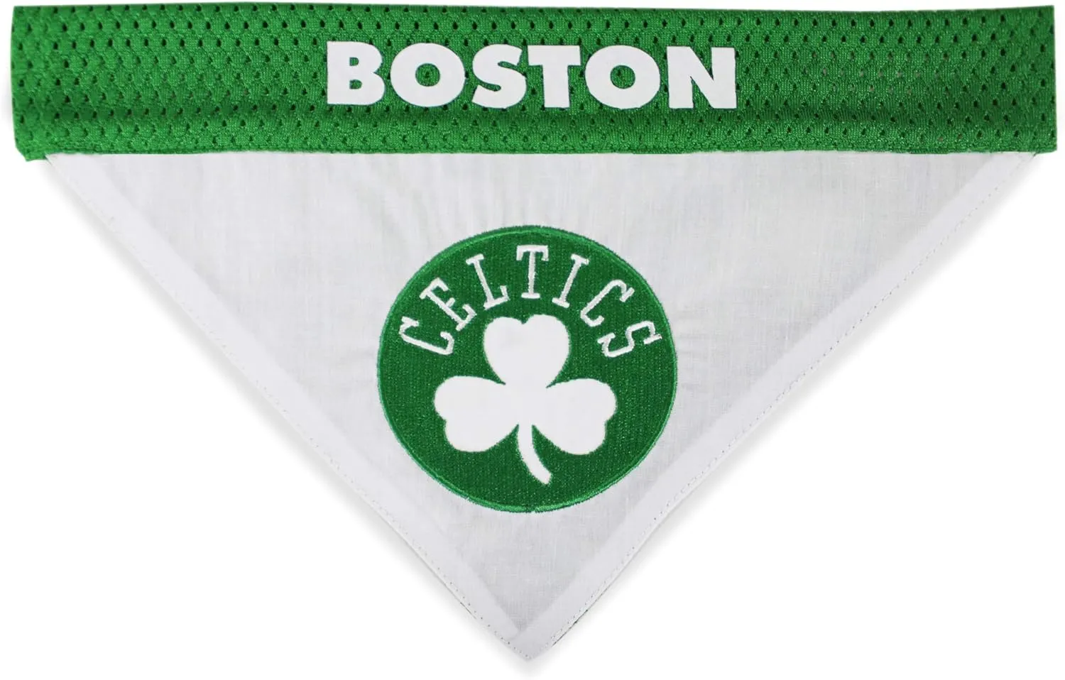 Pets First NBA Dog Bandana - Boston Celtics Reversible Pet Bandana. 2 Sided Home & Away Sports Bandana with a PREMIUM Embroidery TEAM Logo, Large/X-Large