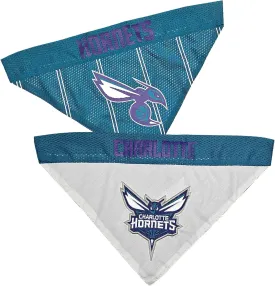 Pets First NBA Dog Bandana -Charlotte Hornets Reversible Bandana. 2 Sided Home & Away Sports Bandana with a Premium Embroidery Team Logo, Large/X-Large